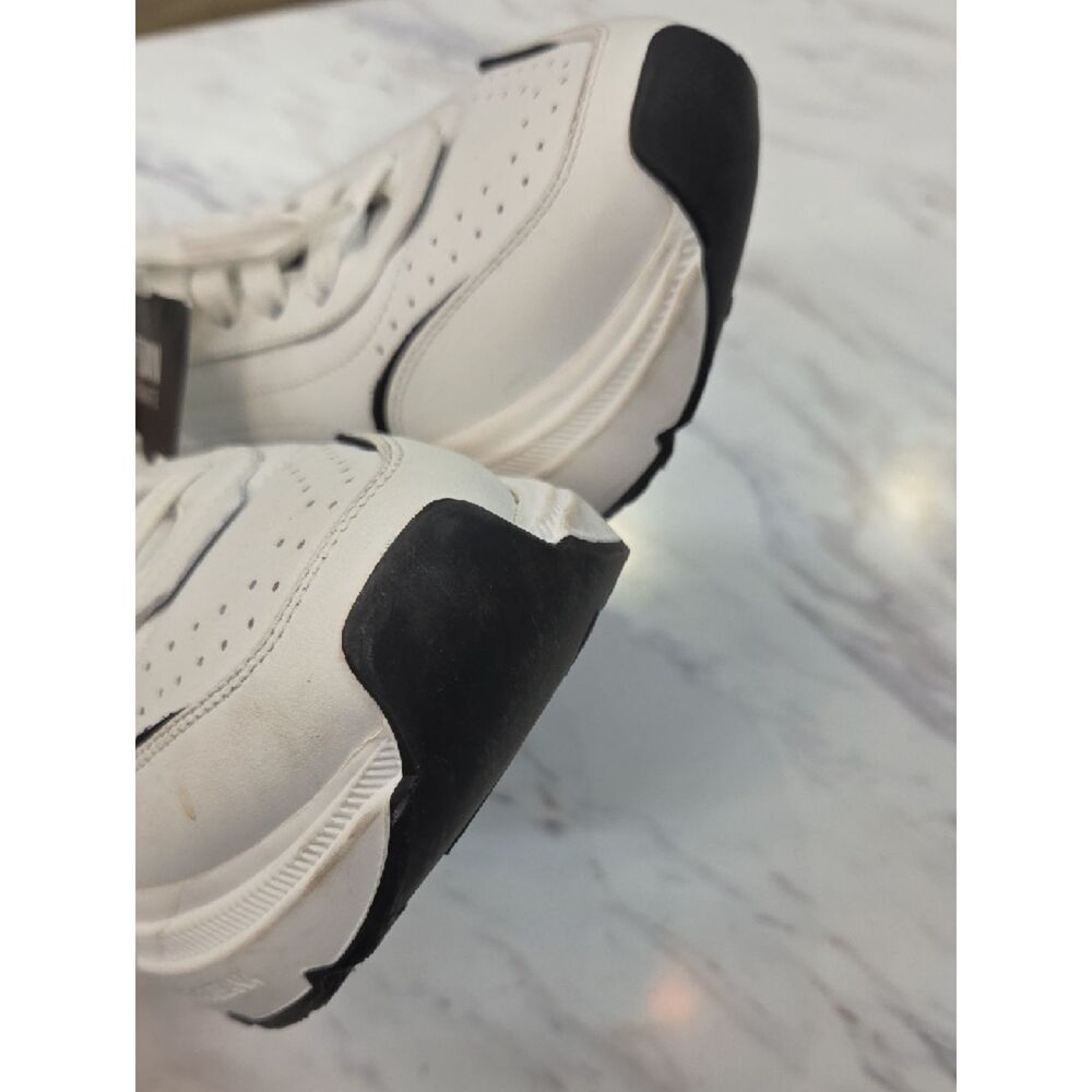 Dolce & Gabbana White and Black Platform Sneakers - Picture 6 of 16